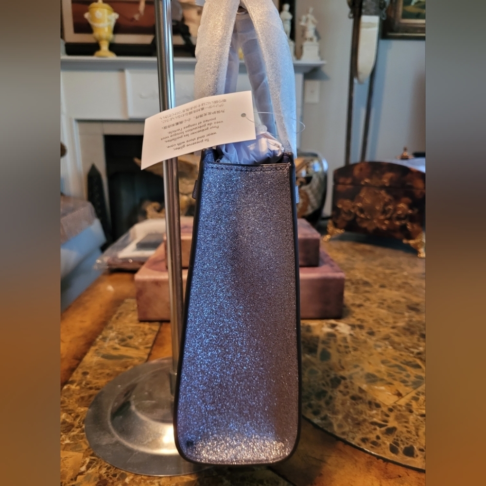 Kate Spade Purple Glitter Tote Bag - Picture 3 of 9